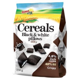 Cereal Black & White pillows with milk filling (250 g)
