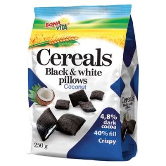 Black & White cereals pillows with coconut filling (250 g)