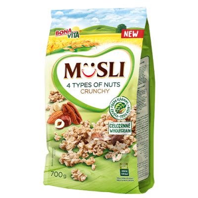 Chrunchy müsli 4 types of nuts (700 g)